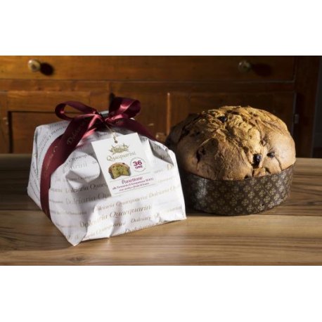 Panettone alla vernaccia di Serrapetrona DOCG con uvetta e frutti di bosco Quacquarini kg 1