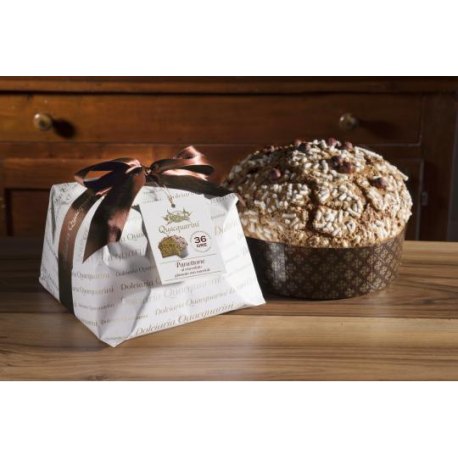 Panettone al cioccolato glassato con nocciole Quacquarini Kg 1